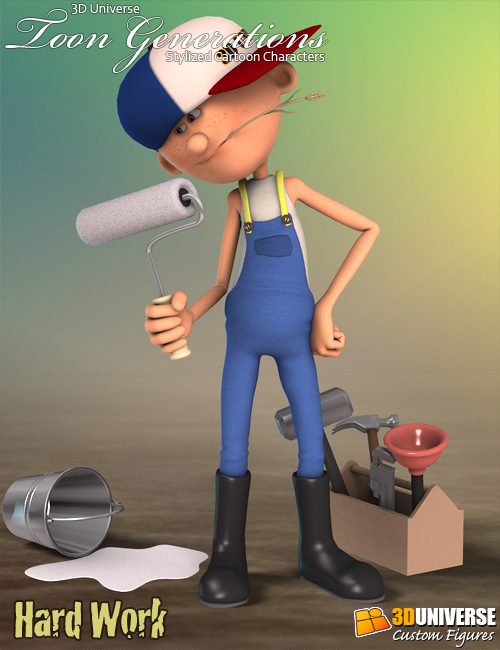 Toon Generations Hard Work Toon Generations Hard Work by: 3D Universe, 3D Models by Daz 3D