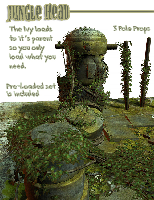 Jungle Head Jungle Head by: The AntFarm, 3D Models by Daz 3D