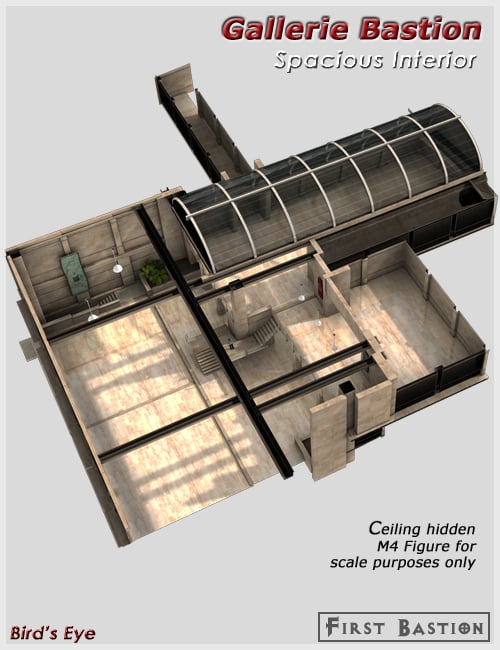 Gallerie Bastion Spacious Interior Gallerie Bastion Spacious Interior by: FirstBastion, 3D Models by Daz 3D