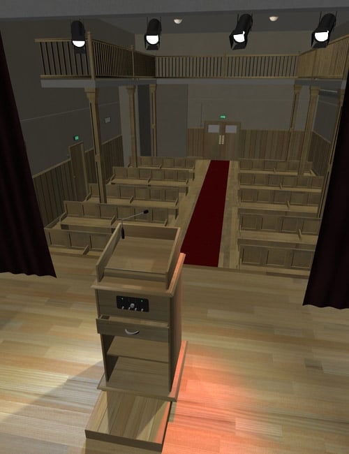 Interiors The Town Hall by: maclean, 3D Models by Daz 3D