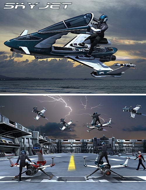 Skyjet Skyjet by: Kibarreto, 3D Models by Daz 3D