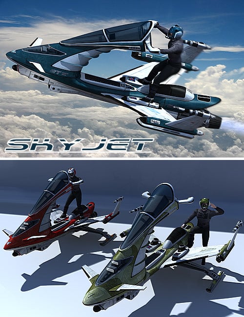 Skyjet by: Kibarreto, 3D Models by Daz 3D