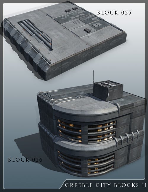 Greeble City Blocks 2 Greeble City Blocks 2 by: Stonemason, 3D Models by Daz 3D