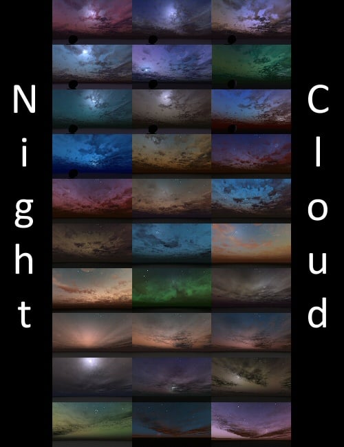 Bryce Pro Cloudscapes 7 - Night Cloud by: David Brinnen, 3D Models by Daz 3D