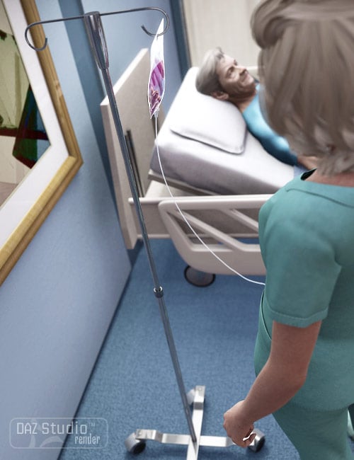 Hospital Bed by: Valandar, 3D Models by Daz 3D