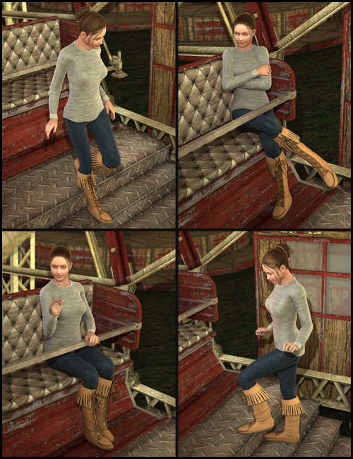 Carnival Ride Poses | Daz 3D