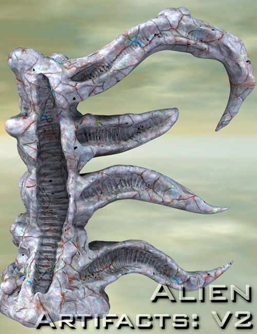 Alien Artifacts Vol2 by: MatCreator, 3D Models by Daz 3D