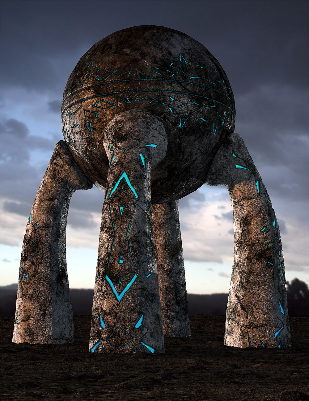 Palantiliths by: Orestes Graphics, 3D Models by Daz 3D