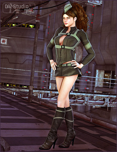 Captain Captain by: Barbara Brundon, 3D Models by Daz 3D
