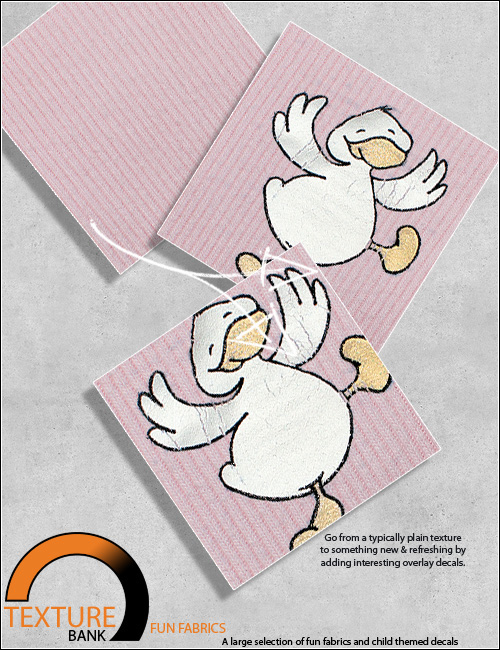 Texture Bank Vol 12 Fun Fabrics by: ForbiddenWhispers, 3D Models by Daz 3D