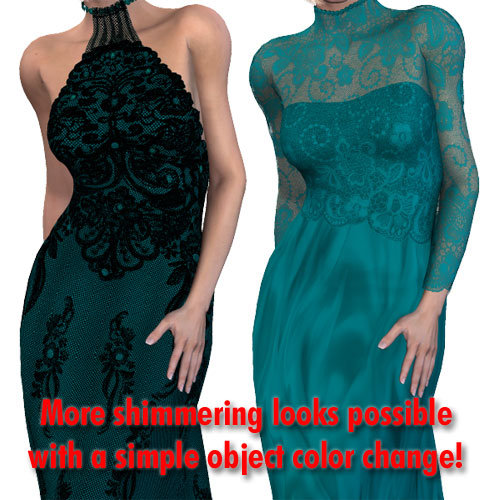 LB Fantasy Dress Texture Pack 1 LB Fantasy Dress Texture Pack 1 by: Lisa's Botanicals, 3D Models by Daz 3D