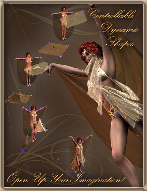Controllable Dynamic Shapes by: DraagonStormOptiTex, 3D Models by Daz 3D