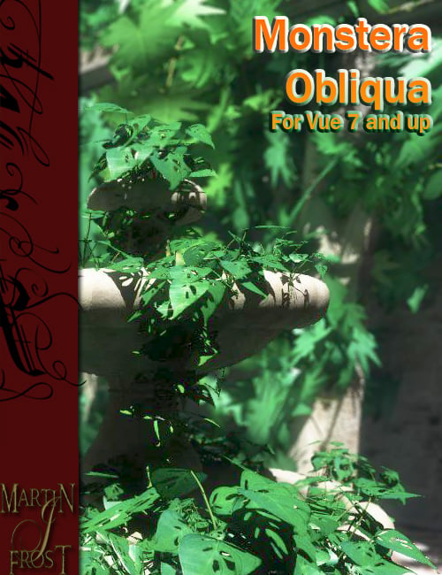 Monstera Obliqua - Jungle Plants for Vue by: MartinJFrost, 3D Models by Daz 3D
