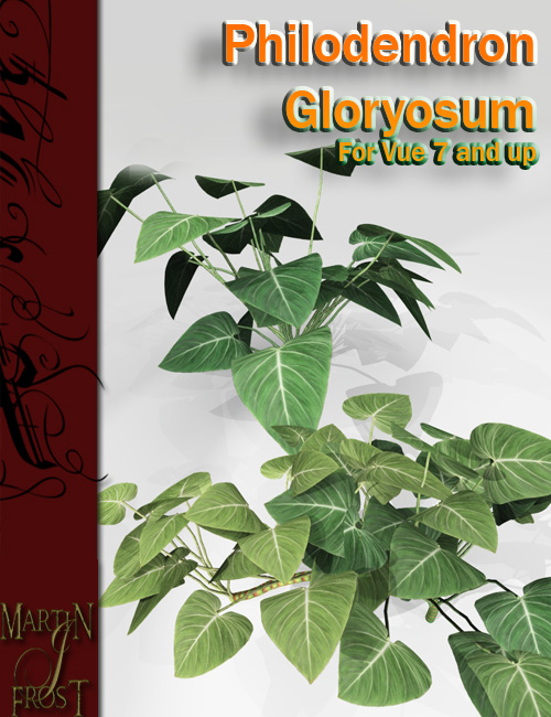 Philodendron gloryosum - Jungle Plants for Vue by: MartinJFrost, 3D Models by Daz 3D
