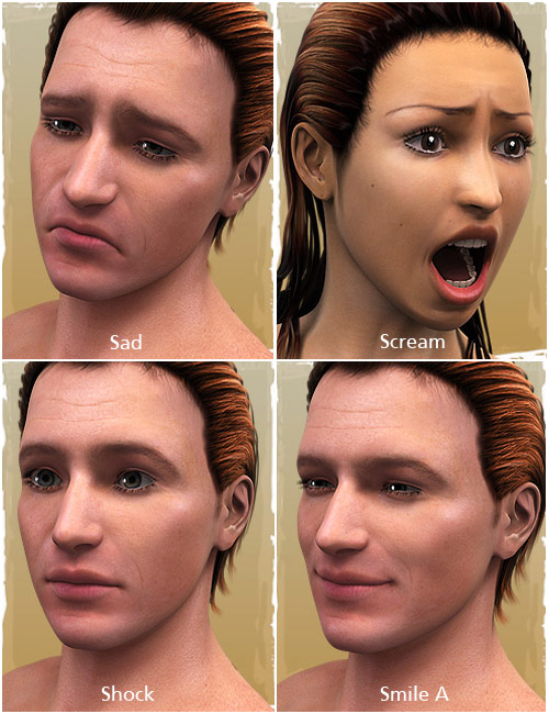 Genesis Evolution: Expressions by: , 3D Models by Daz 3D