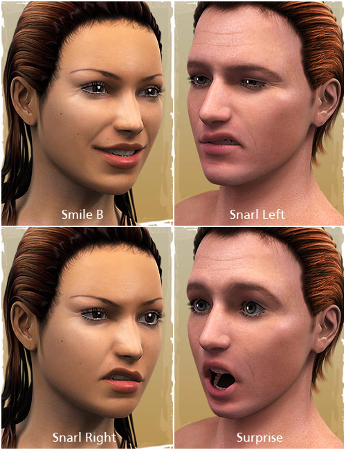 Genesis Evolution: Expressions by: , 3D Models by Daz 3D