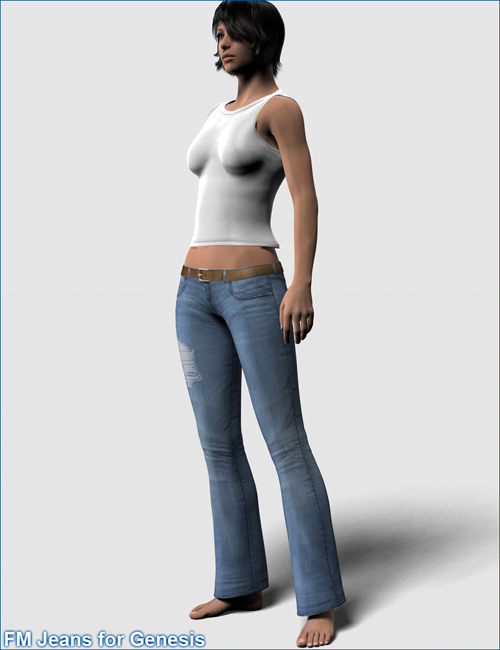FM Jeans for Genesis FM Jeans for Genesis by: Flipmode, 3D Models by Daz 3D