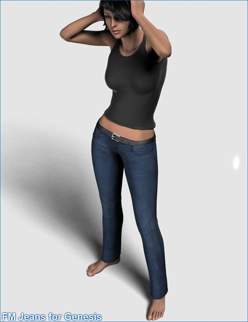 FM Jeans for Genesis by: Flipmode, 3D Models by Daz 3D