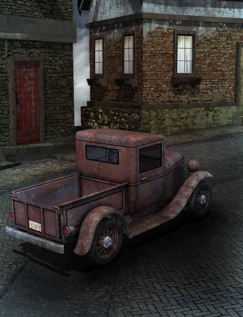 Old Jalopy for Pickup Truck 1930 by: Sarsa, 3D Models by Daz 3D