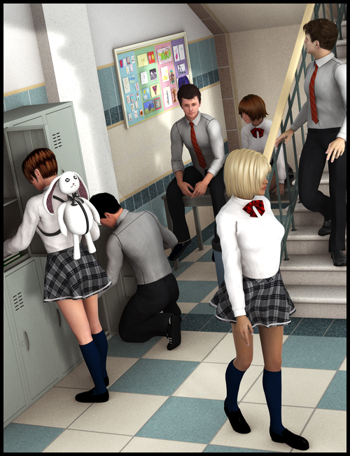 Parkside High Poses by: Digiport, 3D Models by Daz 3D