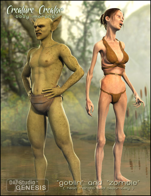 Genesis Creature Creator Bodies by: , 3D Models by Daz 3D