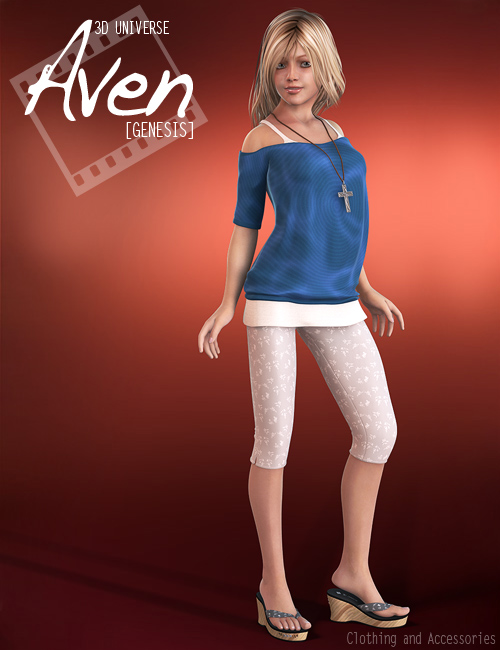 Aven Clothing for Genesis by: 3D Universe, 3D Models by Daz 3D