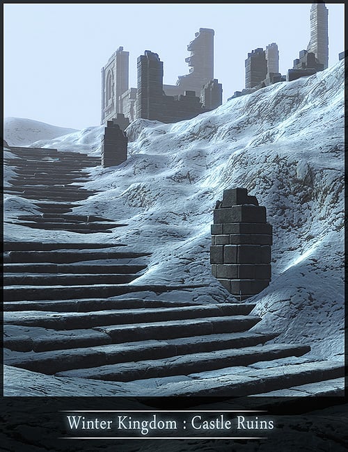 Winter Kingdom: Castle Ruins by: , 3D Models by Daz 3D