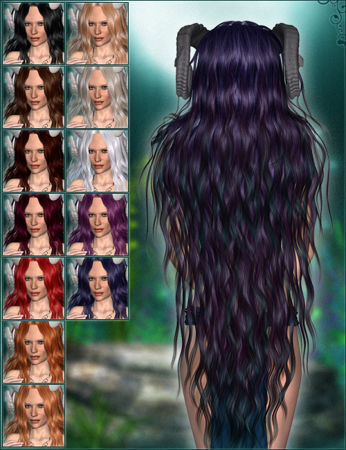 Midsummer Night Dream Hair by: Valea, 3D Models by Daz 3D