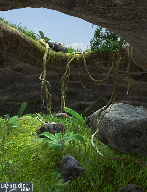 Tropical Cave by: Andrey Pestryakov, 3D Models by Daz 3D