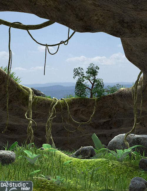 Tropical Cave Tropical Cave by: Andrey Pestryakov, 3D Models by Daz 3D