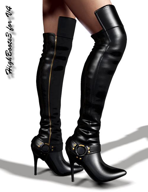 HighBoots3 For V4 | Daz 3D