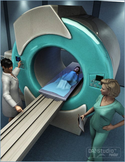 MRI Machine by: Valandar, 3D Models by Daz 3D