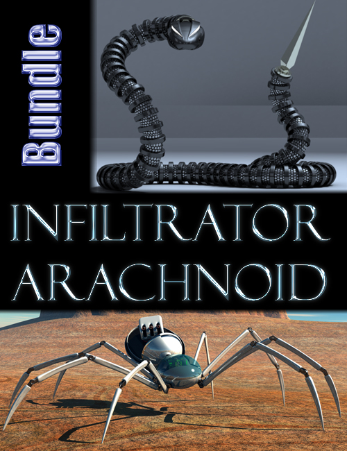 Arachnoid and Infiltrator Bundle by: Elele, 3D Models by Daz 3D