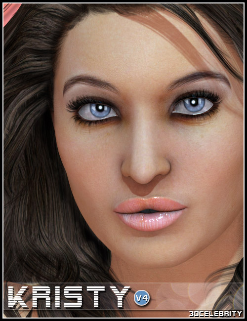 Kristy for V4 by: 3DCelebrity, 3D Models by Daz 3D