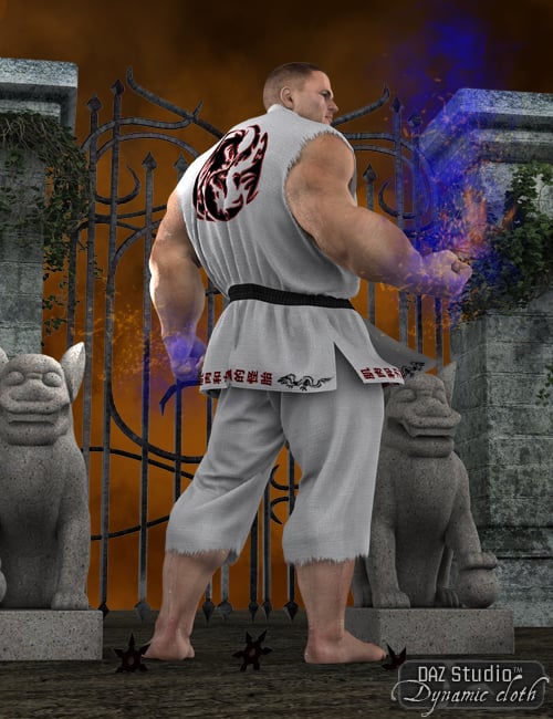 Dynamic Martial Arts Gi for DAZ Freak 4 by: SimonWMOptiTex, 3D Models by Daz 3D