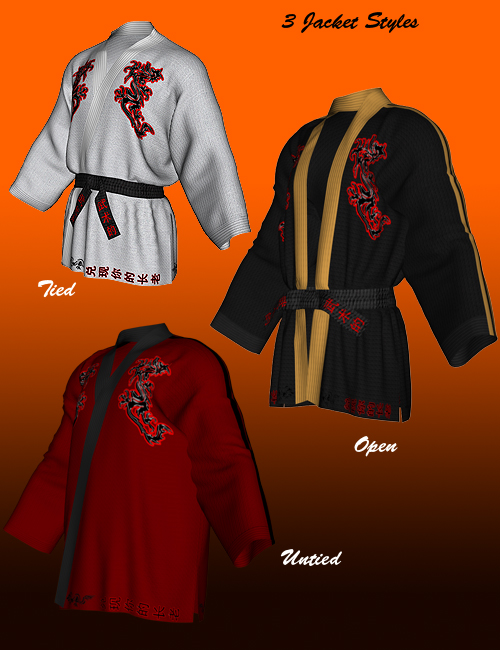 Dynamic Martial Arts Gi Bundle Daz 3D