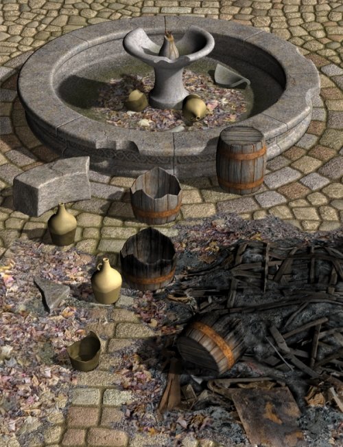 Thieves' Court:  Plaza by: blondie9999, 3D Models by Daz 3D