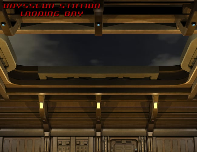 Odysseon Station Landing Bay by: Nightshift3D, 3D Models by Daz 3D