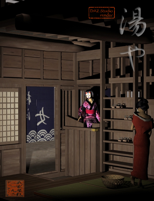 Old Japanese Town Edo vol3 by: sugatak, 3D Models by Daz 3D
