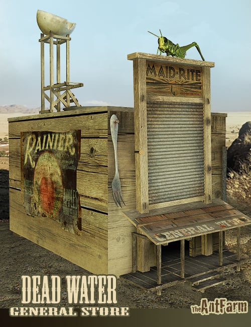 DeadWater General Store by: The AntFarm, 3D Models by Daz 3D