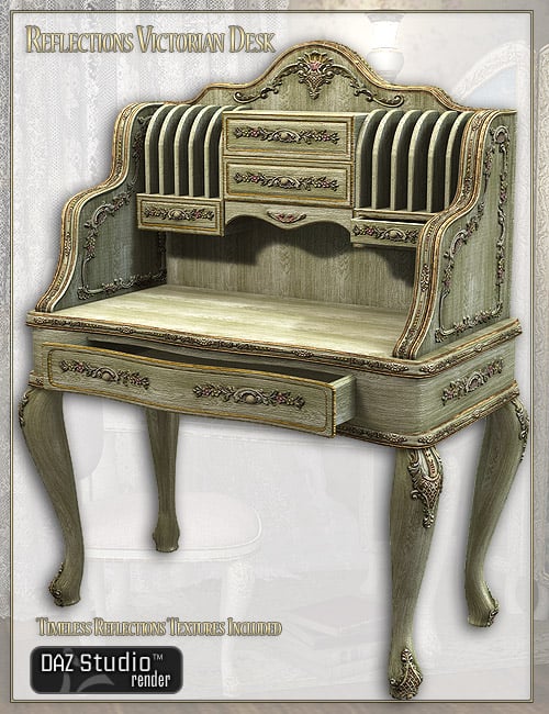 Reflections Victorian Desk Reflections Victorian Desk by: LaurieS, 3D Models by Daz 3D
