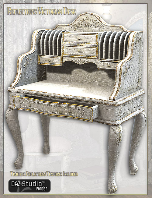 Reflections Victorian Desk by: LaurieS, 3D Models by Daz 3D