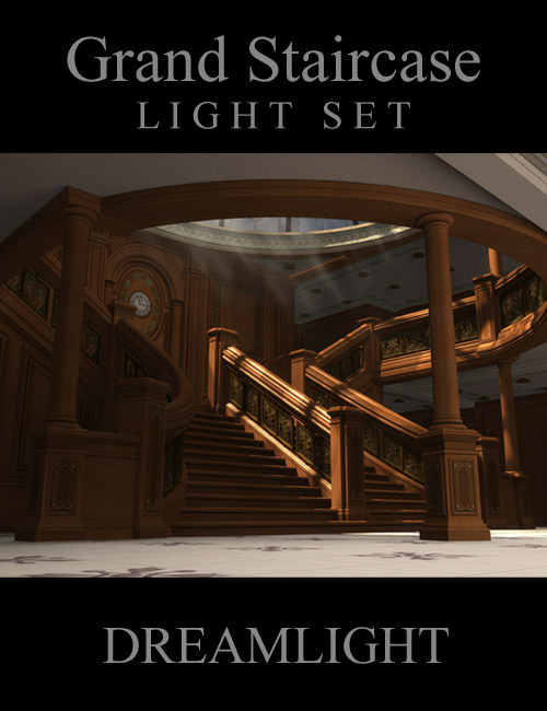 Grand Staircase Light Set by: Dreamlight, 3D Models by Daz 3D