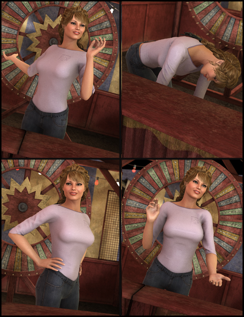 Carnival Midway and Interior Poses by: Digiport, 3D Models by Daz 3D