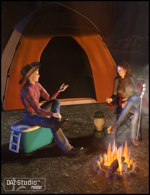 Happy Camper Essentials by: Propschick, 3D Models by Daz 3D