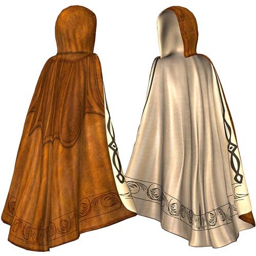 'Threads of the Realm' for Hooded Cloak by: Lisa's Botanicals, 3D Models by Daz 3D