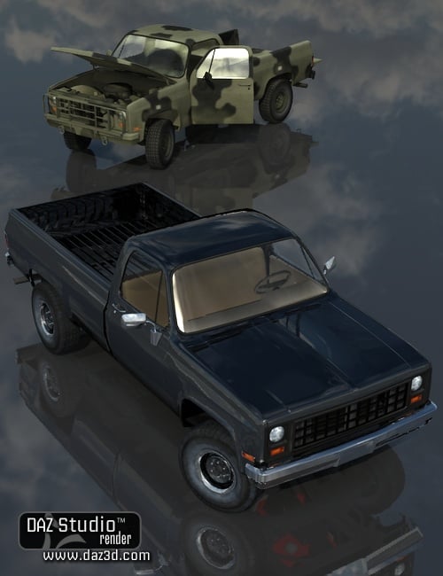 Pick 'em Up Truck by: DzFire, 3D Models by Daz 3D