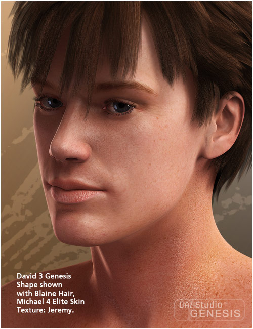 David 3 for Genesis by: MallenLane, 3D Models by Daz 3D