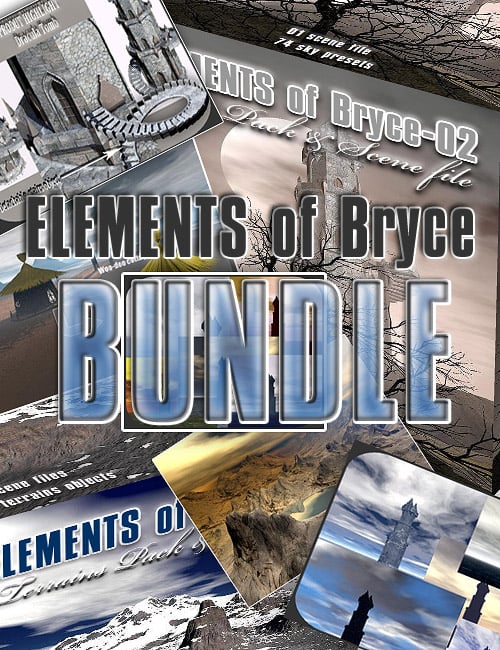 ELEMENTS of Bryce_bundle by: RajRaja, 3D Models by Daz 3D