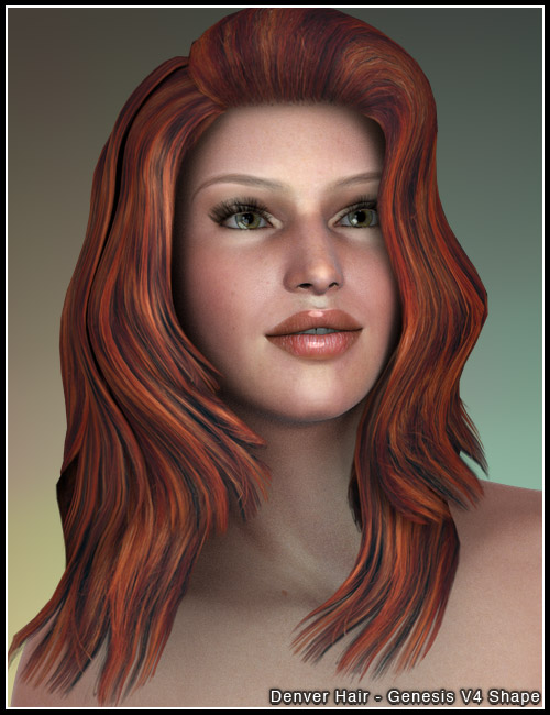 Denver Hair by: 3DCelebrity, 3D Models by Daz 3D